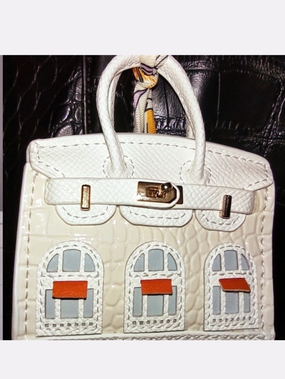 Mini House Purse Charm Storage Bag Key Chain